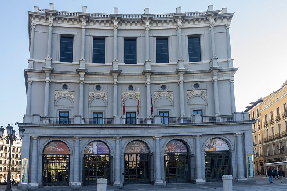 Fachada del Teatro Real de Madrid