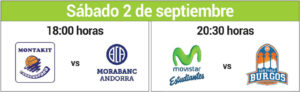 Partidos acb sábado Moralzarzal