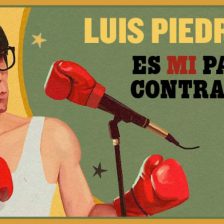 Ilustración de Luis Piedrahita con guantes de boxeo
