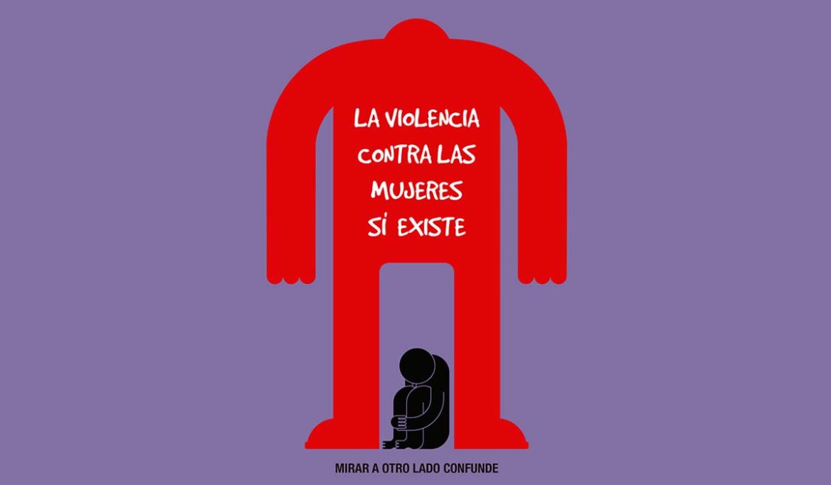 Ilustración de violencia contra las mujeres
