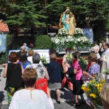 Procesión de la Virgen del Rosario en Moralzarzal