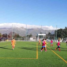 Partido de fútbol femenino en Moralzarzal