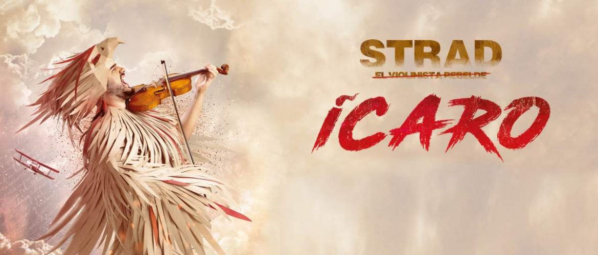 Cartel del espectáculo Ícaro con Strad
