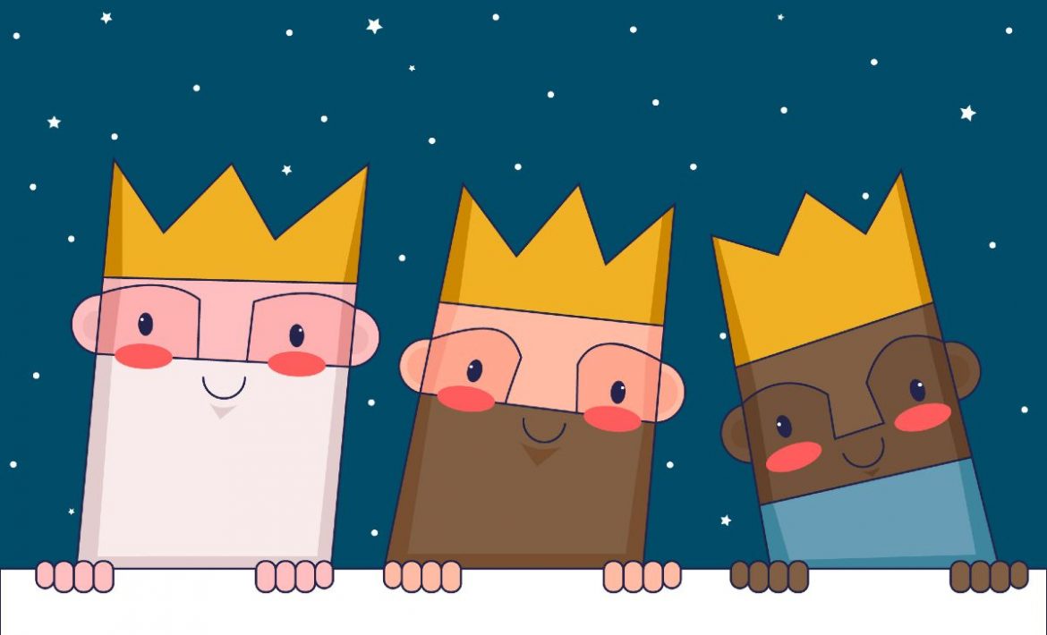 Ilustración de los Reyes Magos