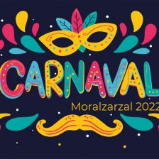 La palabra Carnaval rodeada de motivos de fiesta