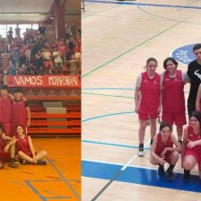 Los equipos cadete masculino e infantil femenino de baloncesto de Moralzarzal