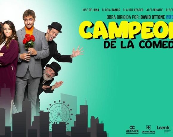 Cartel de Campeones de la Comedia con los actores