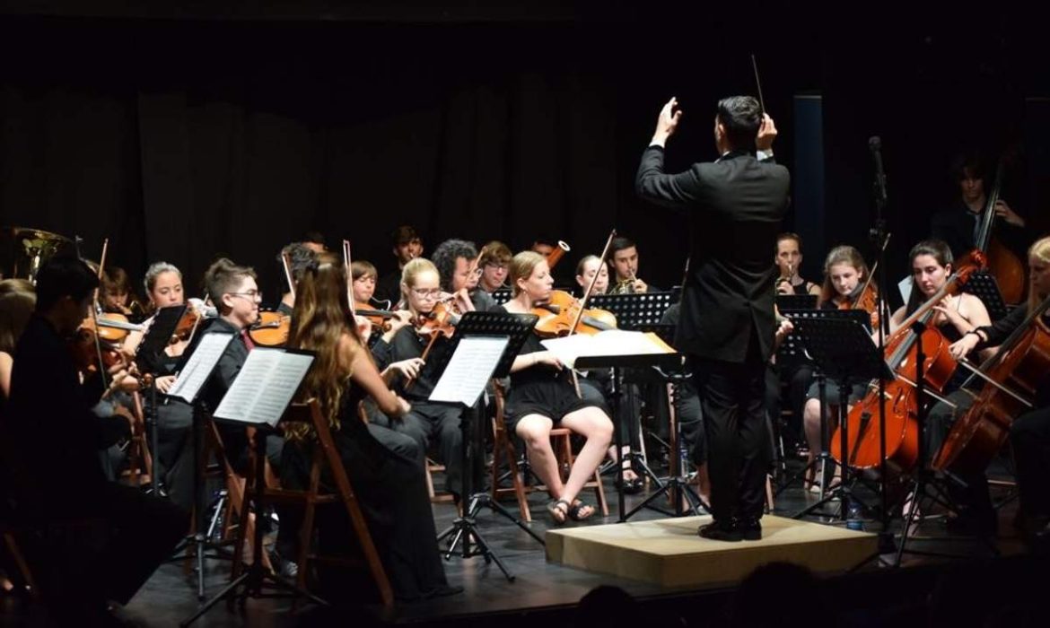 La Joven Orquesta de la Comunidad de Madrid en un concierto