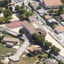 Vista aérea del Colegio El Raso de Moralzarzal