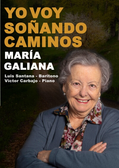 Recital de María Galiana en el Teatro de Moralzarzal. Entrada libre el 21 de octubre