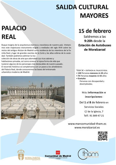 Salida Cultural para los Mayores de Moralzarzal al Palacio Real de Madrid