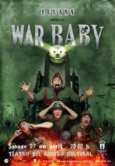 Yllana vuelve al Teatro de Moralzarzal, el 27 de abril con su última y divertidísima obra, WAR BABY