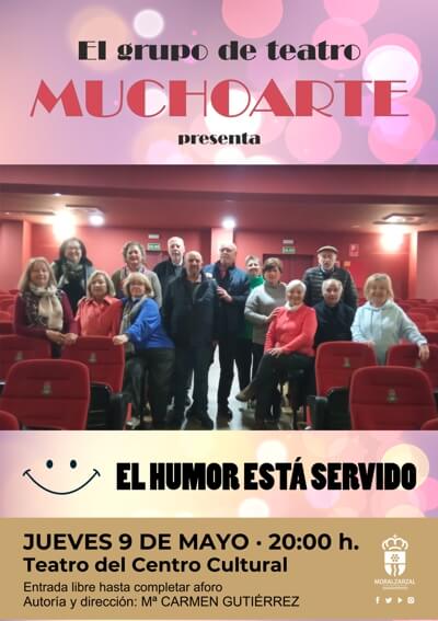 Cartel MuchoArte El humor esta servido web