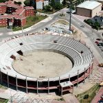Galería de imágenes de la construcción de la Plaza de Toros de Moralzarzal en 2005