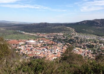Panorámica desde la ladera en Moralzarzal. Turismo