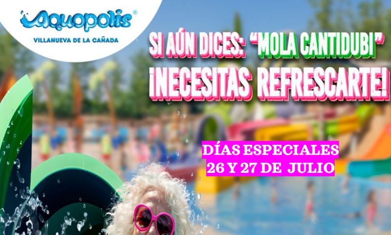 Refréscate en Aquópolis con la ADS y Moralzarzal, 26 y 27 de julio