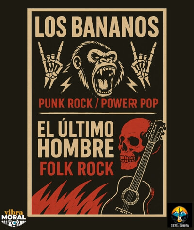 VibraMoral 25, Rock con Sello Serrano, Bannanos y Último Hombre en Concierto en Moralzarzal