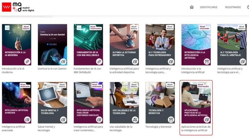 Aprende Inteligencia Artificial gratis este Verano con Madrid Aula Digital