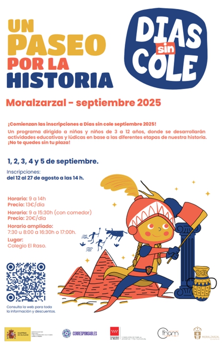 Vuelven los Días sin Cole a Moralzarzal con Un paseo por la historia 2025