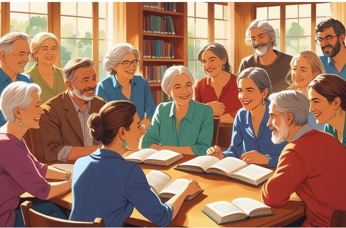 cartel CLUB LECTURA 25-26. Programación de la biblioteca municipal de Moralzarzal