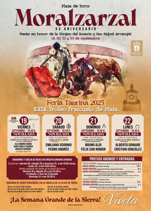 Cartel Taurino Moralzarzal 2025 w