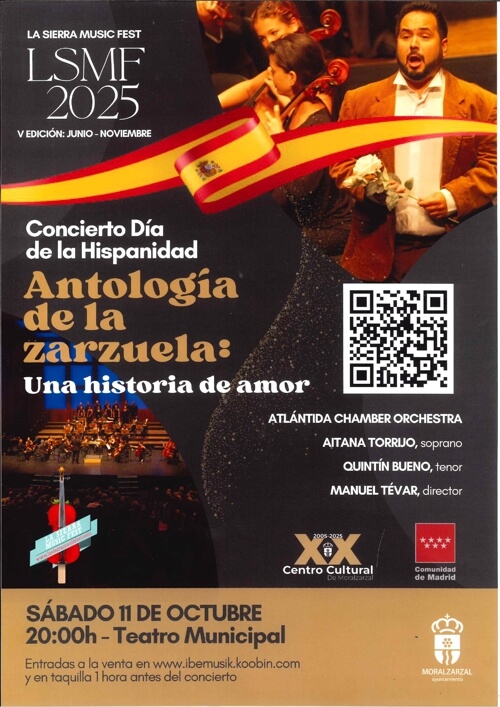 Concierto del Día de la Hispanidad en Moralzarzal, el sábado 11 de octubre