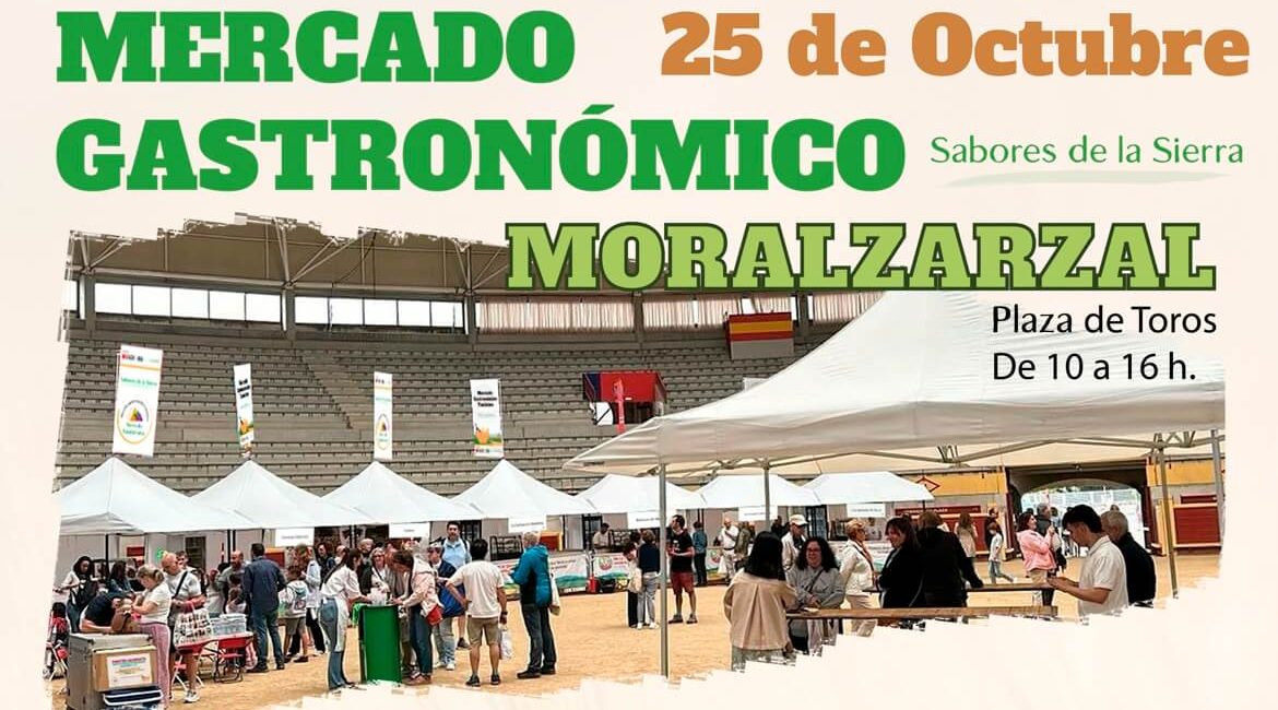 Imagen cartel mercado gastronómico Moralzarzal