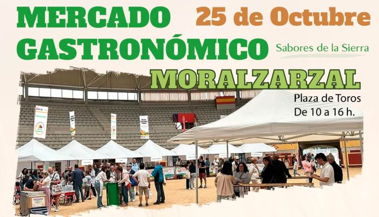 Imagen cartel mercado gastronómico Moralzarzal