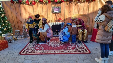 Cartero Real en la mejor navidad de la sierra de Madrid. Moralzarzal