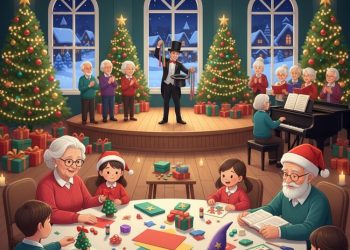 La ilusión de la Navidad llega a El Hogar de Mayores de Moralzarzal