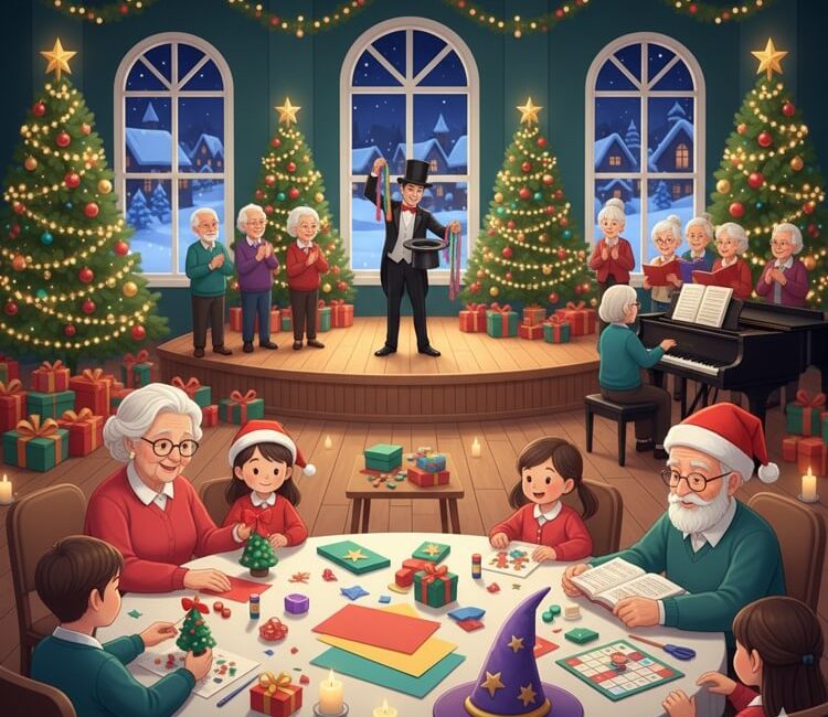 La ilusión de la Navidad llega a El Hogar de Mayores de Moralzarzal