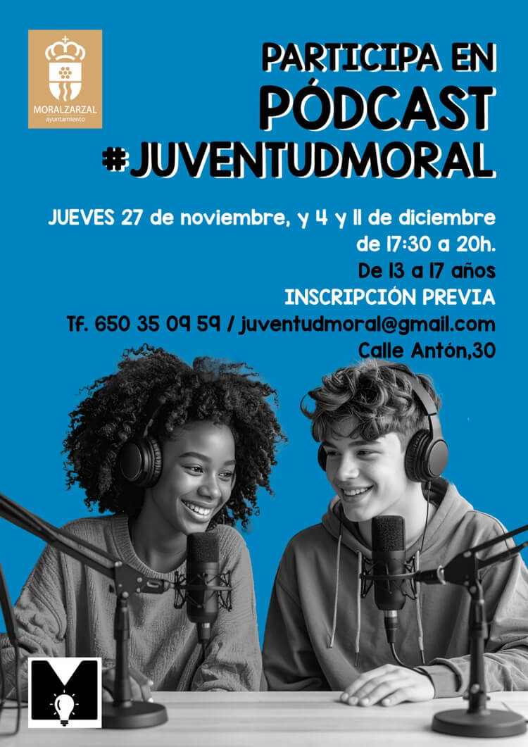 Novedad! Primer Taller de Podcast JuventudMoral, Moralzarzal