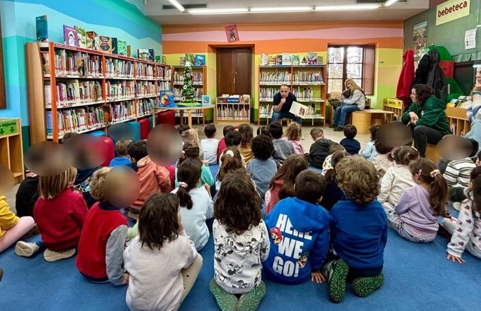 Navidad literaria en la Biblioteca de Moralzarzal con nuestras visitas escolares