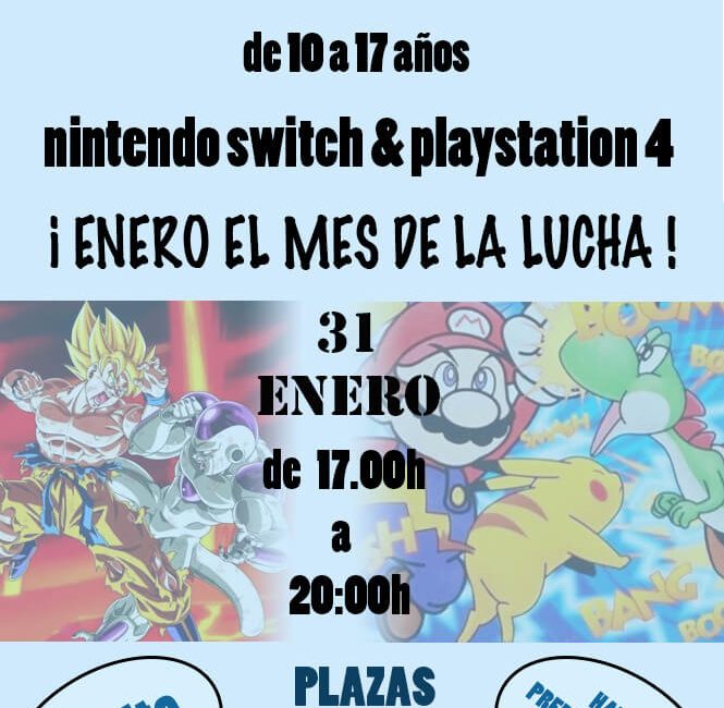 Torneo de Videojuegos en juventud Moralzarzal. Enero, el mes de la lucha
