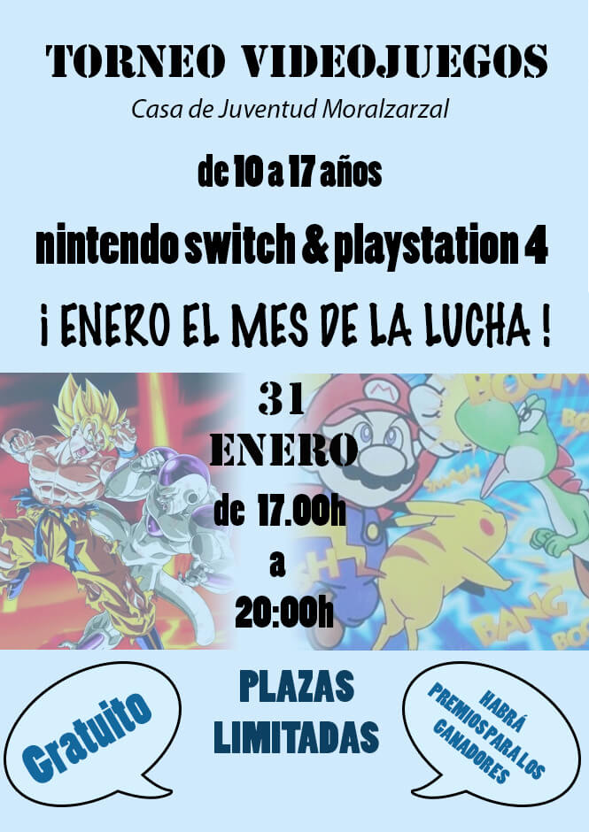 Torneo de Videojuegos en juventud Moralzarzal. Enero, el mes de la lucha