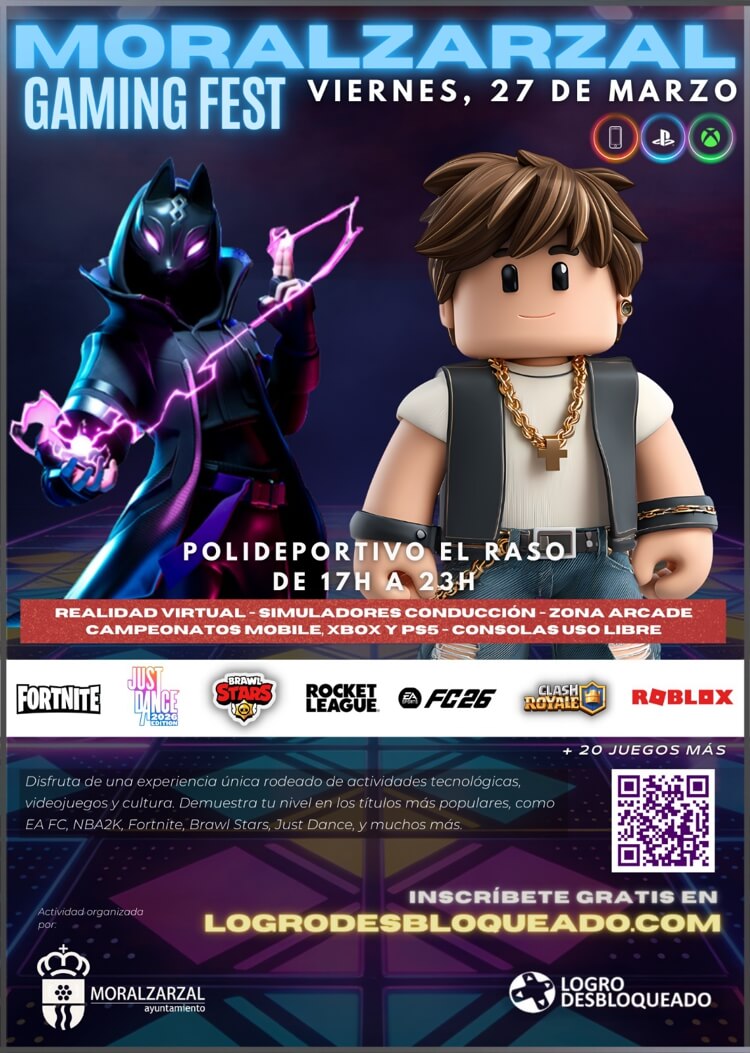 Llega la GAME PARTY 2026, videojuegos y tecnología en Moralzarzal