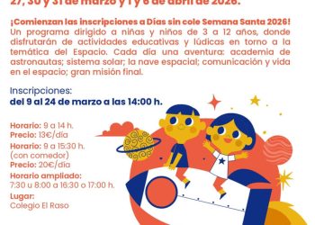 Abierto el plazo para los Días sin Cole de Semana Santa 2026, Misión Estelar en Moralzarzal
