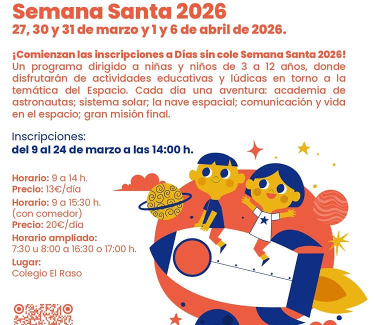 Abierto el plazo para los Días sin Cole de Semana Santa 2026, Misión Estelar en Moralzarzal