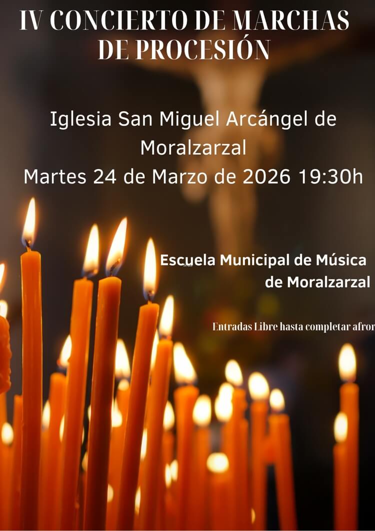 El sonido de la Semana Santa llega a Moralzarzal con el IV Concierto de Marchas de Procesión, de la Escuela de Música