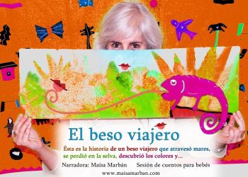 Maísa Marbán Cuentacuentos El beso viajero, en la Biblioteca de Moralzarzal