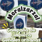 Moralzarzal refuerza el mantenimiento de su señalización urbana con una campaña intensiva de limpieza