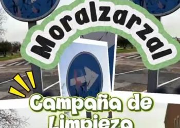 Moralzarzal refuerza el mantenimiento de su señalización urbana con una campaña intensiva de limpieza