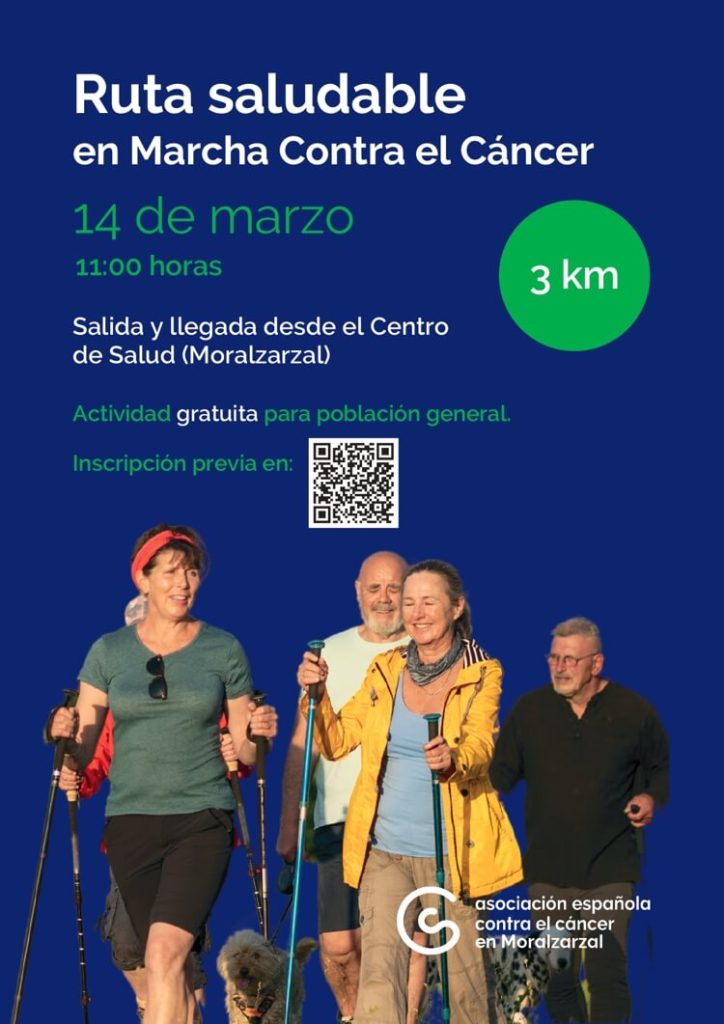 Moralzarzal se mueve contra el cáncer, nueva cita con la Ruta Saludable el 14 de marzo