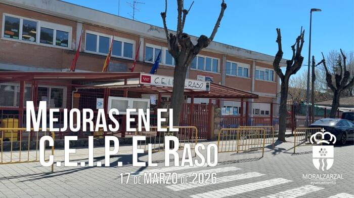 Nuestra concejal de Educación, Beatriz Matesanz, explica la inversión de más de 105.000 € para la mejora del CEIP El Raso de Moralzarzal