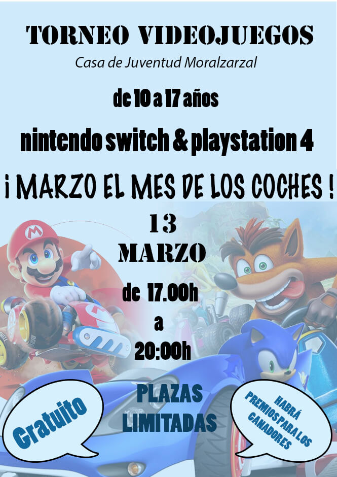 Torneo videojuegos 13 de marzo
