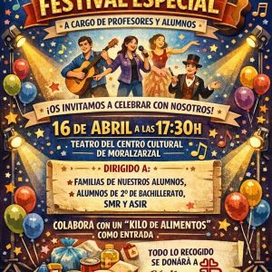 El IES Carmen Martín Gaite de Moralzarzal celebra su 25º Aniversario con un Festival especial y solidario