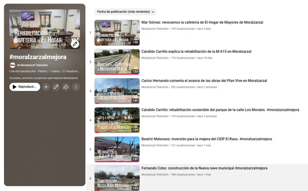 #MoralzarzalMejora acciones que mejoran Moralzarzal, paso a paso