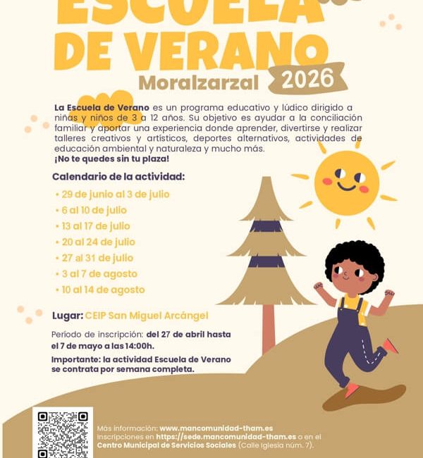 No te quedes sin plaza en la Escuela de Verano 2026 que la THAM organiza en Moralzarzal