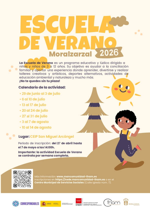 No te quedes sin plaza en la Escuela de Verano 2026 que la THAM organiza en Moralzarzal