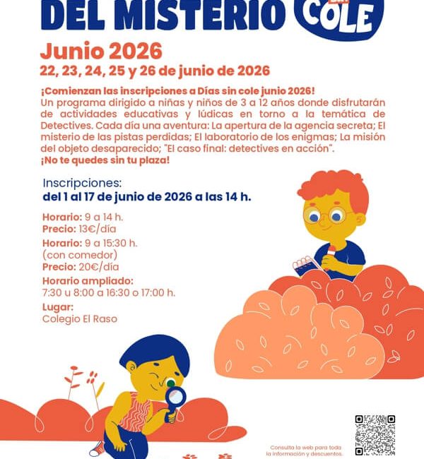 Moralzarzal Días sin Cole Junio 2026